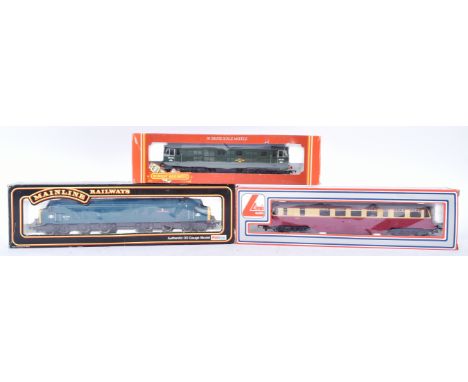 Model Railway - x3 assorted OO gauge model railway trainset locomotive diesel engines comprising; Hornby R.338 BR Class 29 in