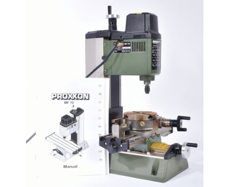 Model Railway - a Proxxon made worktop milling machine No. MF 70 with operating manual.&nbsp;Suitable for precision engineeri