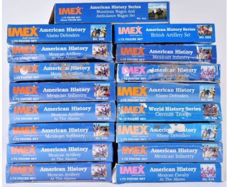 Model Kits - a collection of Imex Model Company Inc. American History Series boxed 1:72&nbsp;scale model kits, to include No.