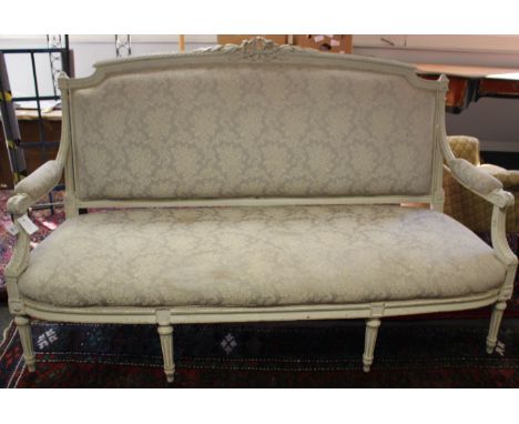 A French sofa with carved frame 160cm length