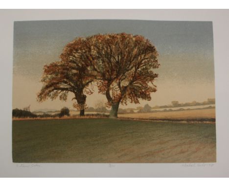 Michael Carlo (British, b.1945)Autumn OaksLimited edition lithograph numbered 74/200Signed, titled and dated 1980 in pencil 5