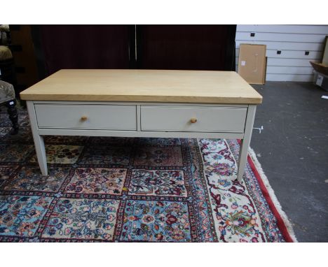 A modern Ercol painted coffee table 
