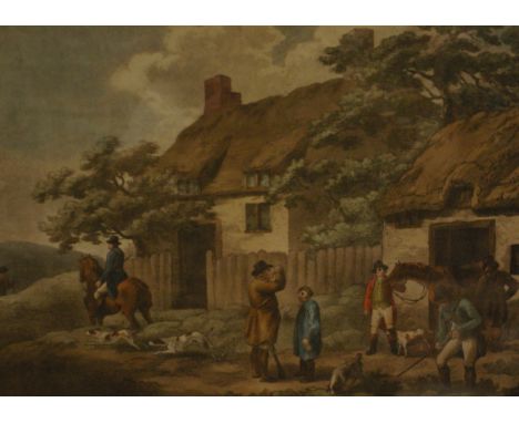 J. R. Smith after George Morland'The Horse Feeder'Mezzotint Published in London 179943 x 32cm Together with further prints, i