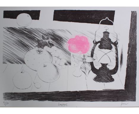 Mary Fedden RA (British, 1915-2012) 'Lamplight' Limited edition coloured lithograph on wove, 27/75Signed, titled and numbered