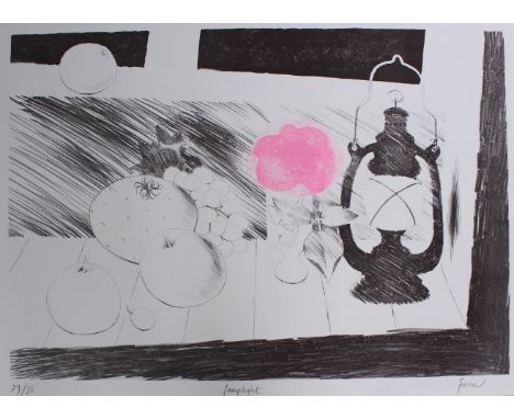Mary Fedden RA (British, 1915-2012) 'Lamplight' Limited edition coloured lithograph on wove, 29/75Signed, titled and numbered