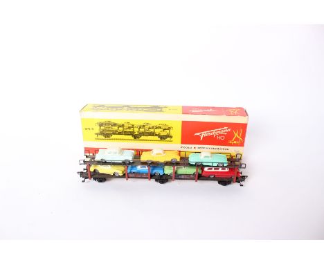 A Fleischmann 1472B Double Decker Coach Vehicle  Transport H0 in Original box