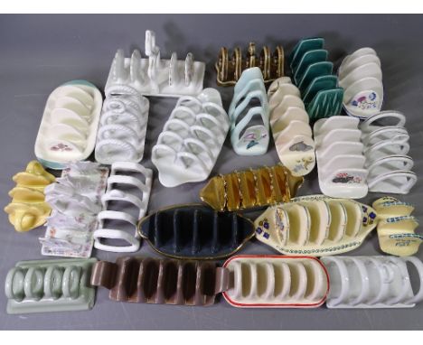 STAFFORDSHIRE TOAST RACKS, a good assortment including Carltonware, Sadler, Wedgwood and many more