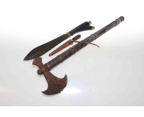 Battle axe and two daggers (3)