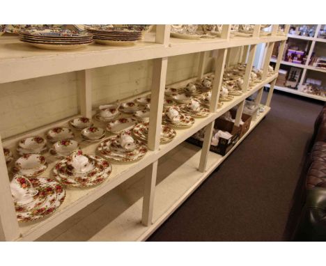 Royal Albert Country Roses tea and dinner service, over one hundred and thirty pieces