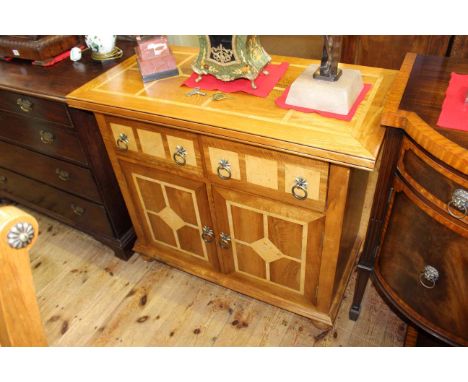 Barker & Stonehouse Flagstone side cabinet having two drawers above two cupboard doors, 100.5cm by 86cm