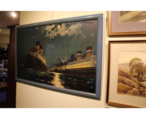 After Frank Henry Mason, Harwich 1934, large print, probably from a shipping office