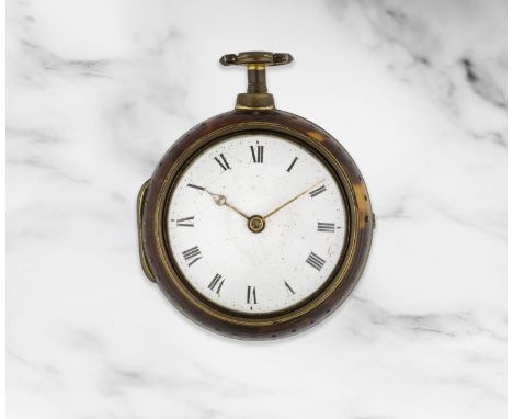 Spencer Perkins, London. Montre de gousset à cadran ouvert et double boîtier en métal doré remontoir à cléSpencer Perkins, Lo