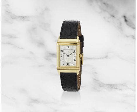 Jaeger-LeCoultre. Montre bracelet en or jaune 18K (750) rectangulaire réversible mouvement quartzJaeger-LeCoultre. An 18K gol