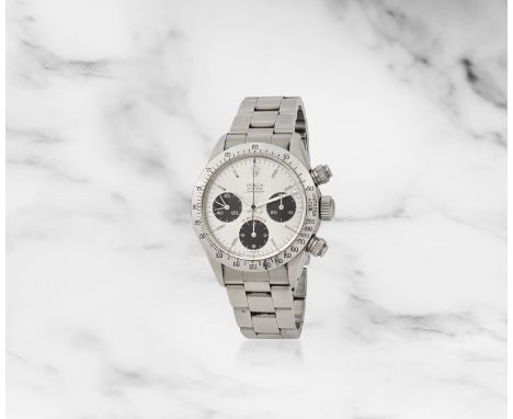 Rolex. Beau chronographe bracelet en acier mouvement mécaniqueRolex. A fine stainless steel chronograph bracelet watchModel: 