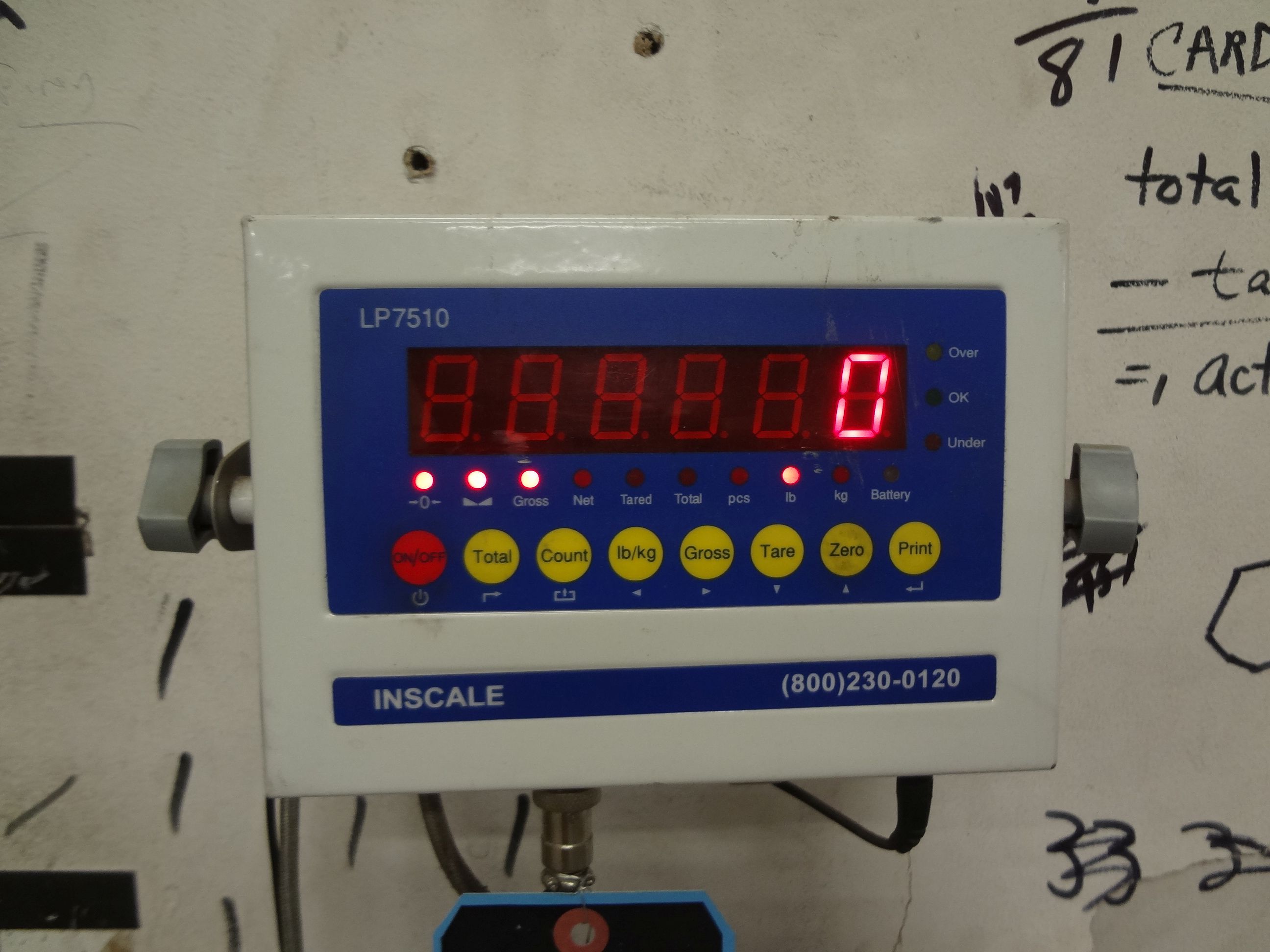 5,000 LB. CAPACITY 48" X 48" PLATFORM SCALE WITH INSCALE LP7510 DIGITAL