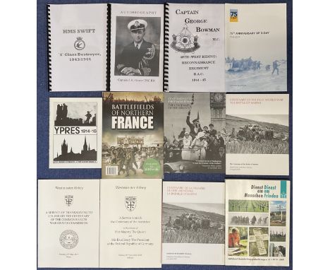 World Wars Commemorative / Anniversary Publications Collection includes 75th Anniversary of D Day, Captain George Bowman M.C.