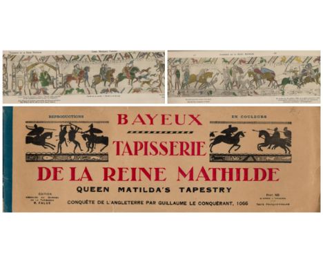 Queen Matilda's tapestry long folding, paper back pages 1 58. Approx. Size 11.5x4 Inch. Good condition. All autographs are ge