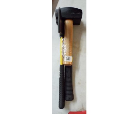 A new sledge hammer, lump hammer and a small axe 