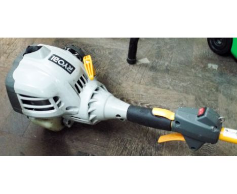 A Ryobi petrol engine strimmer