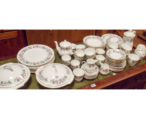 Royal Grafton rose decorated bone china dinner tea and coffee service 