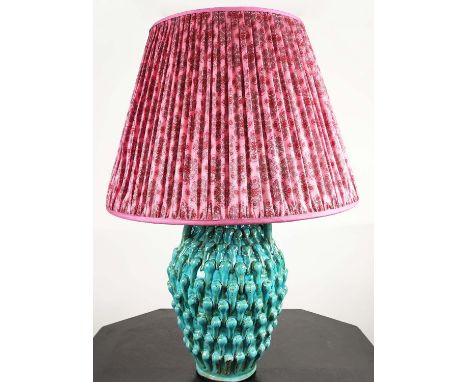 VAUGHAN TABLE LAMP, with pleated shade, 81cm H. 