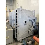 Devine Vacuum Shelf Dryer c/w stainless steel pans and (2) s/s storage cabinets