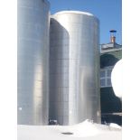 Stainless Steel Tank, approx. 25000 gal.15 feet dia. x 30 feet high
