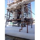 Column and Structure, incl.: (5) misc. tanks, heat exchanger, platforms, stairs, etc.