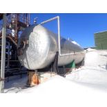 Horizontal Stainless Steel Tank, approx. 25000 gal.10 feet dia. x 40 feet long