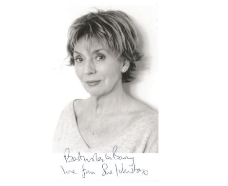 Sue Johnston signed 6x4 black and white photo dedicated. Susan Johnston, OBE (née Wright; born 7 December 1943) is an English