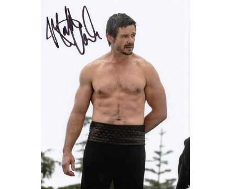 Blowout Sale! Lot of 2 Arrow hand signed 10x8 photos. These beautiful hand signed photos depict Manu Bennett and Matt Nable i