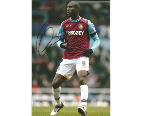 Football Carlton Cole signed 12x8 colour photo pictured playing for West Ham United. Good Condition. All autographed items ar