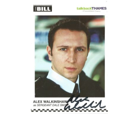 Alex Walkinshaw signed 6x4 The Bill colour promo photo. Alex Newcombe Walkinshaw (born 5 October 1974) is an English actor be