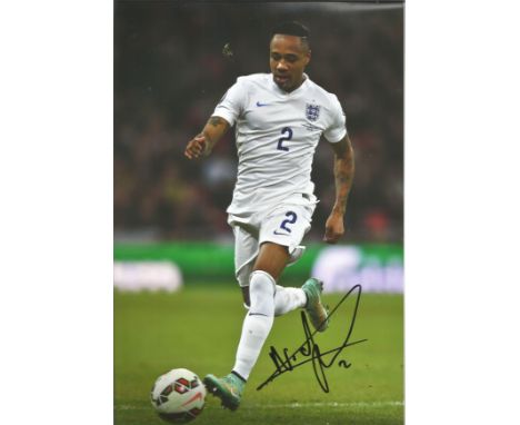 Football Nathaniel Clyne signed 12x8 colour photo pictured playing for England. Good Condition. All autographed items are gen