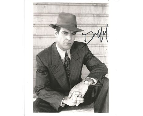 Dennis Quaid signed 10x8 black and white photo. Dennis William Quaid (born April 9, 1954) is an American actor known for a wi