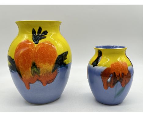 Two Poole Pottery England Vases. 
Good condition, no damage. 