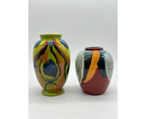 Two Poole Pottery England Vases. 
Good condition, no damage. 
