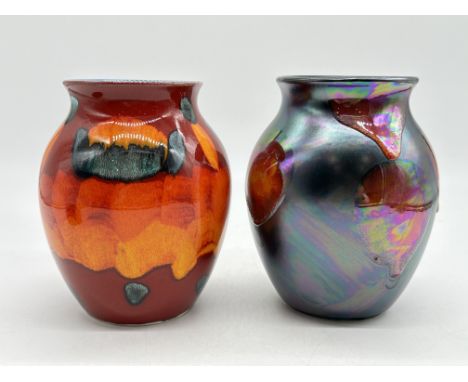 Two Poole Pottery England Vases. 
Good condition, no damage. 