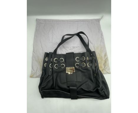 Jimmy Choo Ramona Black Patent Leather Shoulder Bag. 
No further descriptions, photographs, or condition reports are availabl
