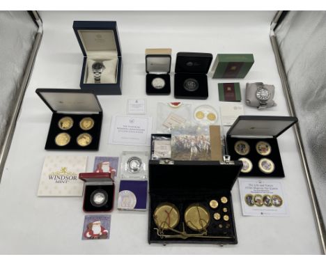 Royal London Wristwatch, FILA Wristwatch, along with Collection of Commemorative Coins to include Silver Proof Examples, and 