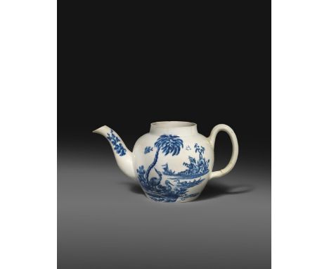 An important and previously unrecorded American porcelain teapot attributed to John Bartlam (Cain Hoy, South Carolina), c.176