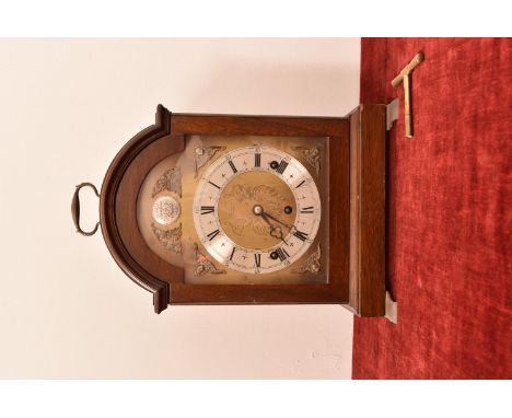 A Tempus Fugit mahogany cased bracket clock from Frodsham, London, made in England with French escapement, having Roman Numer