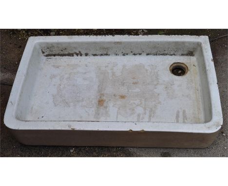 A Doulton ceramic sink basin. H=16, W=92, D=56cm