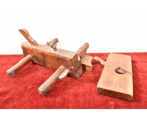 Two antique woodworking tools. H=23, W=24, D=15cm