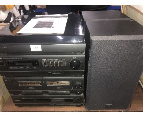 SHARP COMPACT DISC STEREO MUSIC SYSTEM