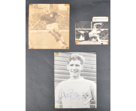 World Cup 1966 Winners - Roger Hunt - Liverpool, Alan Ball - Everton and Gordon Banks - Leicester. A collection of autographs