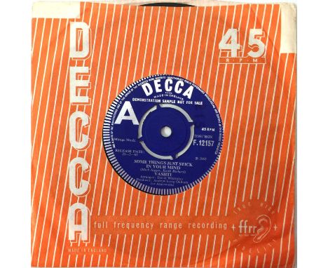 VASHTI - SOME THINGS JUST STICK IN YOUR MIND 7" (DEMO - DECCA F.12157). Lovely 45 here by Vashti Bunyan to include Some Thing
