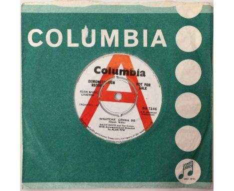 BILLIE DAVIS AND THE LEROYS - WHATCHA' GONNA DO 7" (DEMO - COLUMBIA DB 7346). A lovely copy of Billie Davis and The Leroys - 