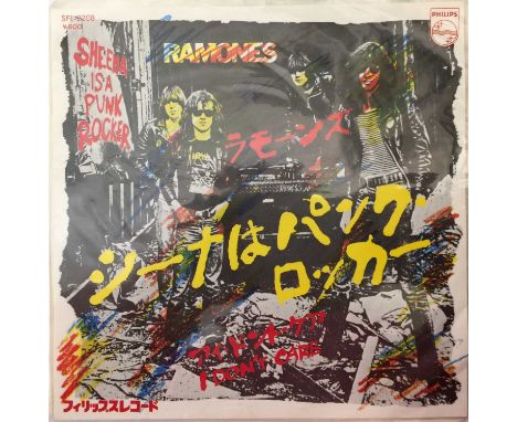 RAMONES - SHEENA IS A PUNK ROCKER 7" (SFL-2208 - JAPANESE PROMO). A Japanese promotional copy of Ramones - Sheena Is A Punk R