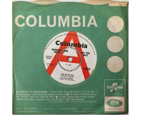 THE IN-BE-TWEENS - YOU BETTER RUN 7" (PROMO - DB 8080). A quality cut by The In-Be-Tweens to include You Better Run c/w Evil 